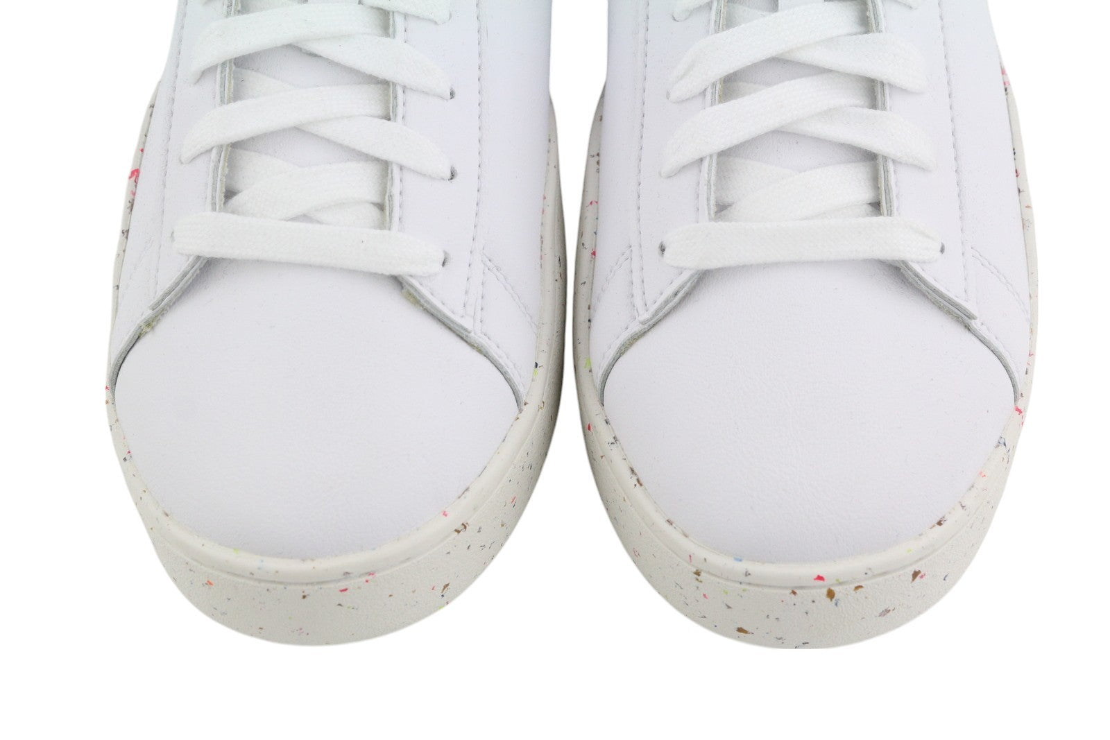 DIESEL S-Clever Low Lace Mens Sneakers EU45 White Leather Almond Toe RRP€140