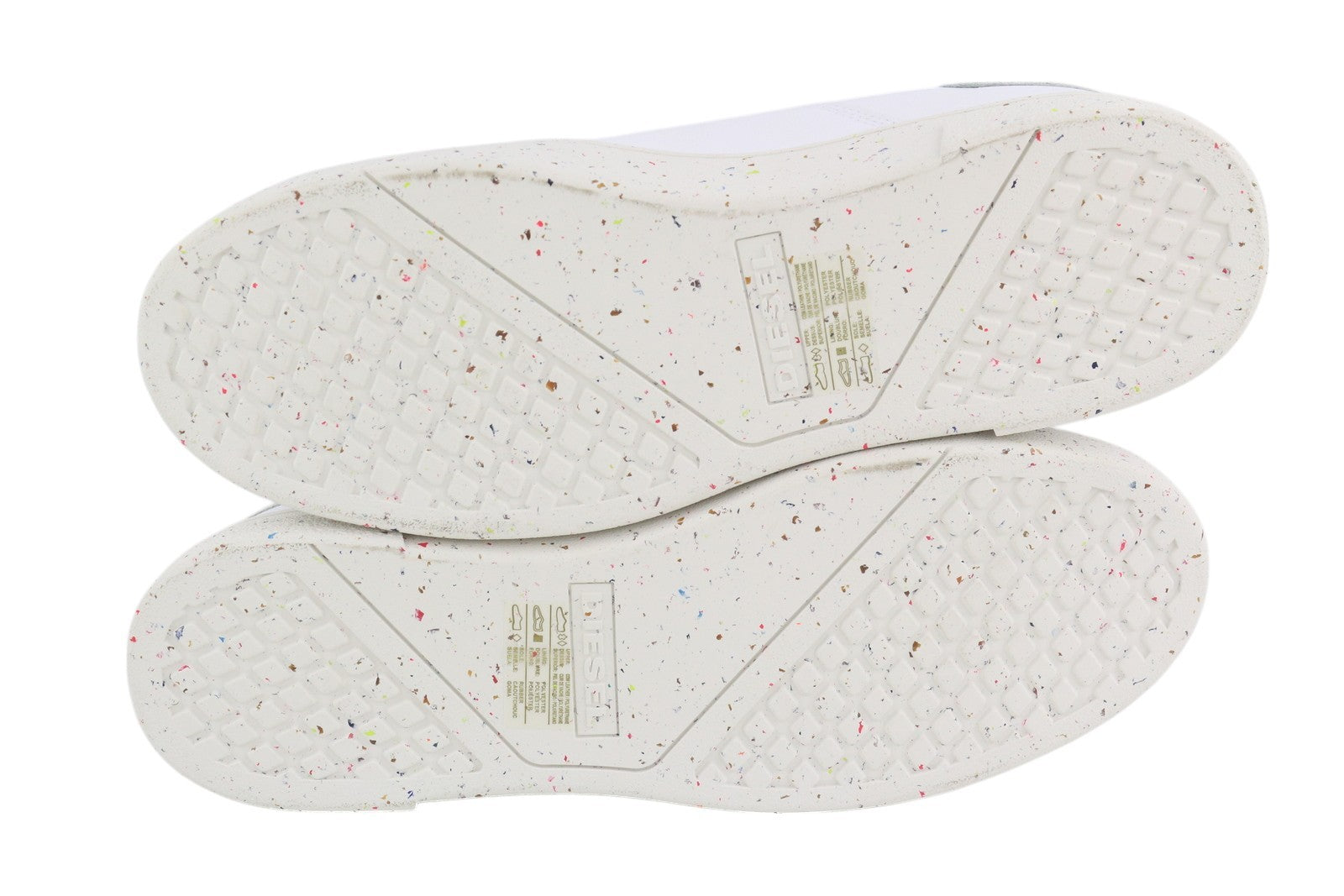 DIESEL S-Clever Low Lace Mens Sneakers EU45 White Leather Almond Toe RRP€140