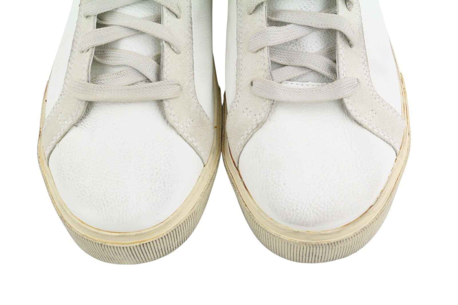 DIESEL S-Mydori Mc Mens Sneakers EU45 White Cow Leather High Top Laced RRP€220