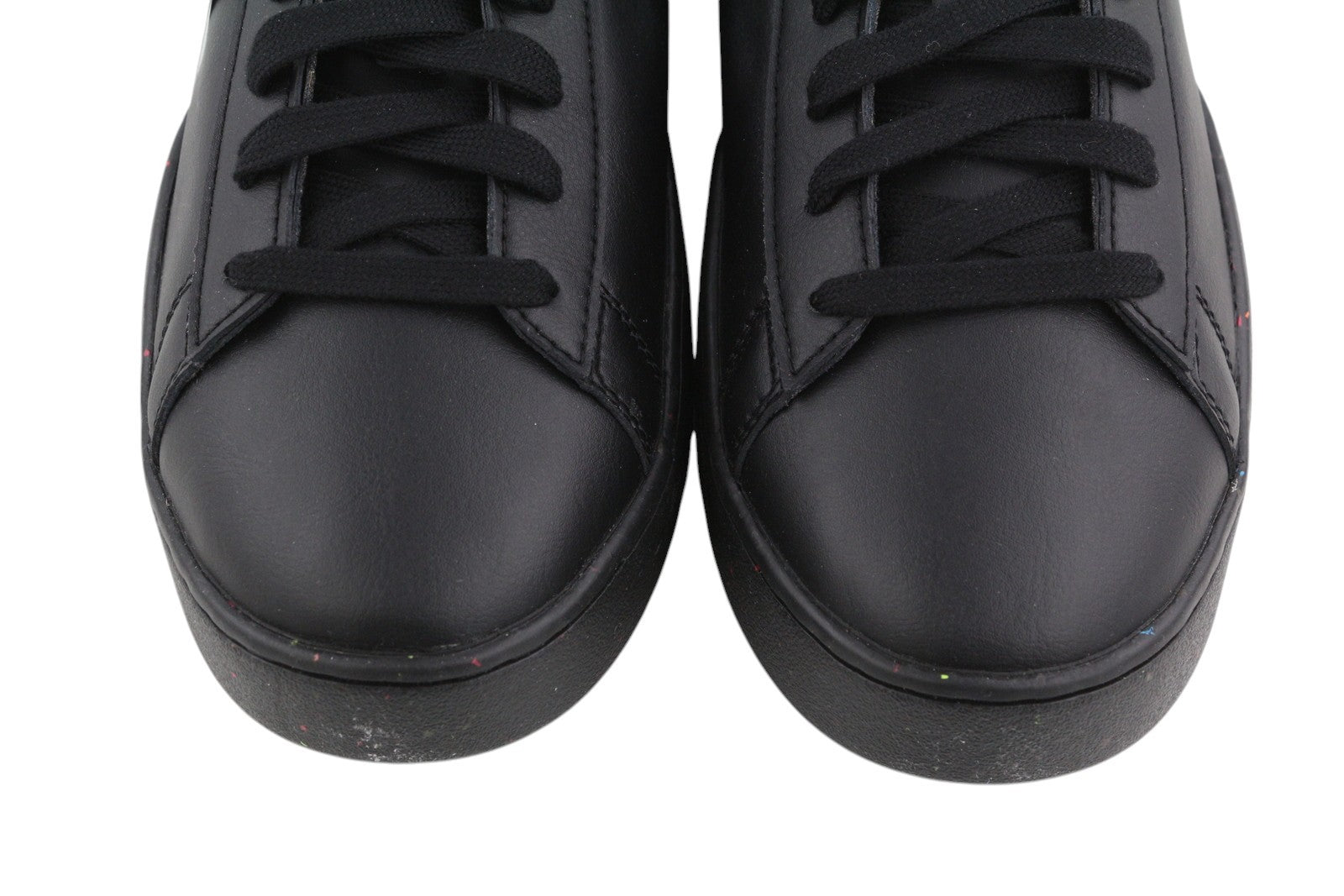 DIESEL S-Clever Low Lace Mens Sneakers EU45 Black Leather Almond Toe RRP€140