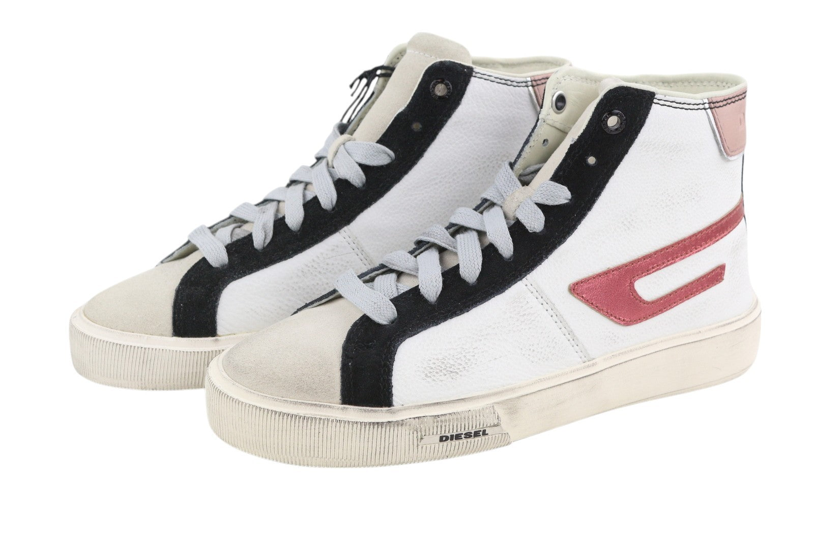 DIESEL S-Mydori Ml W Womens Sneakers EU35.5 Light Leather High Top RRP€220