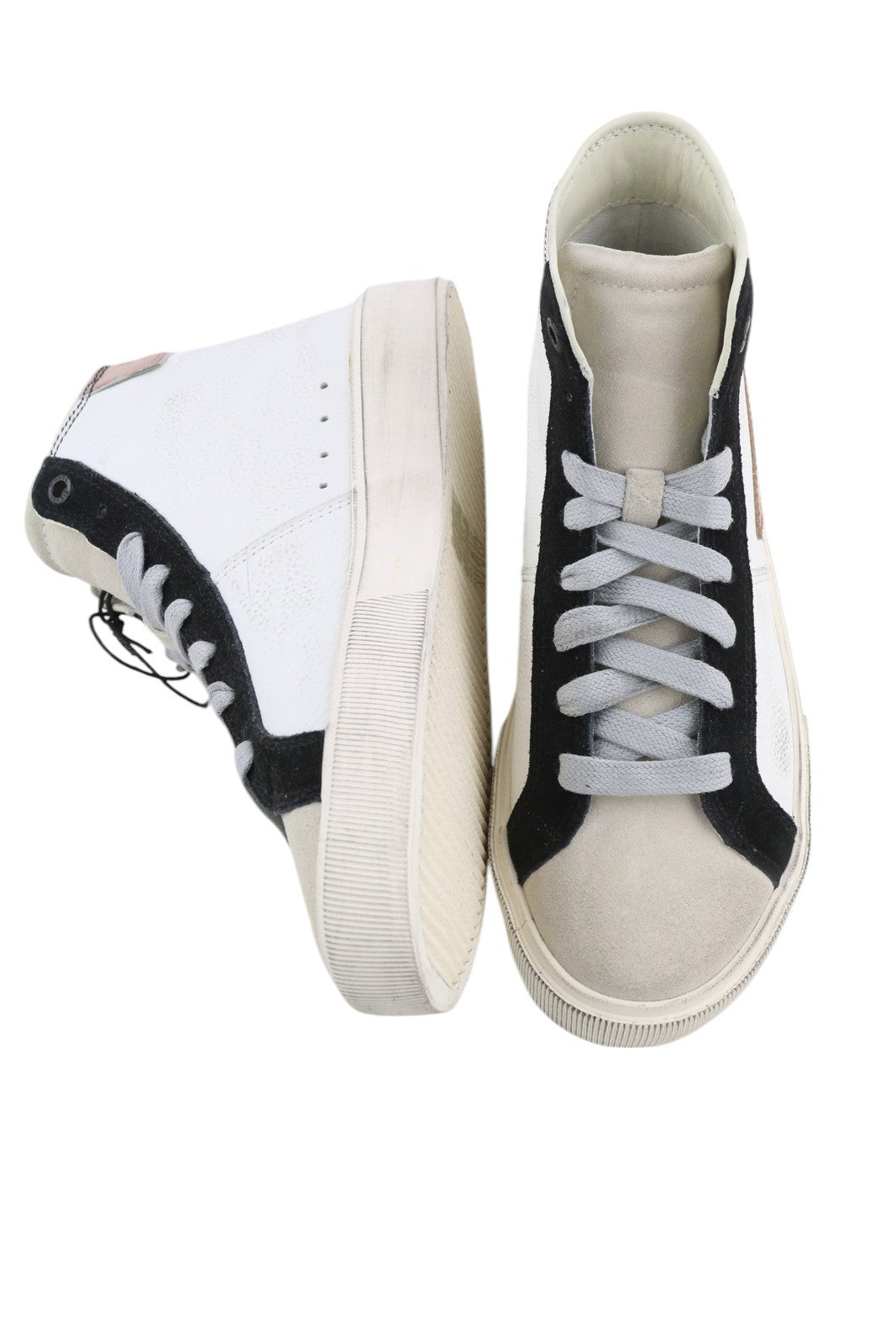 DIESEL S-Mydori Ml W Womens Sneakers EU35.5 Light Leather High Top RRP€220