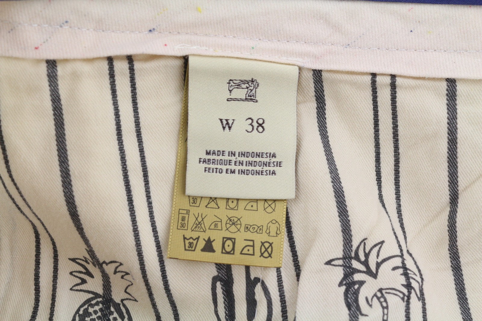 SCOTCH & SODA Men Shorts W38 Chino White Zip Fly 5-Design Pockets Logo Casual