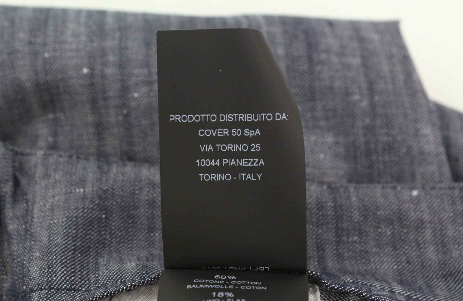 PT TORINO Taylor Women Trousers 40 W28 Grey Linen Blend High Waist Flared Fit