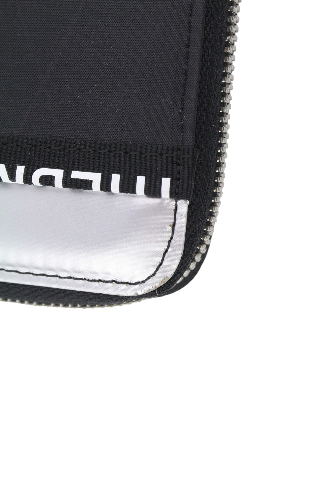 DIESEL 24 Zipocket Men Wallet OS Black Leather Zip-Around Type Unisex Dark Logo