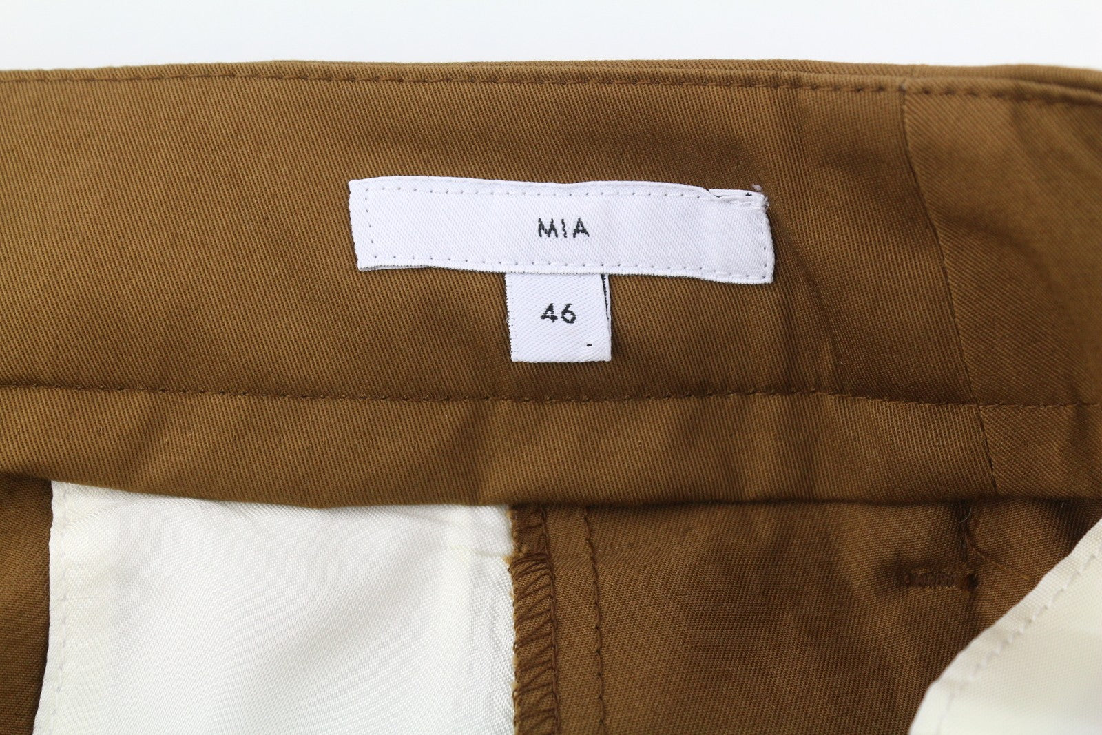 PT TORINO Mia Women Trousers 46 W30 Brown Flared Leg Ankle Length High Waist