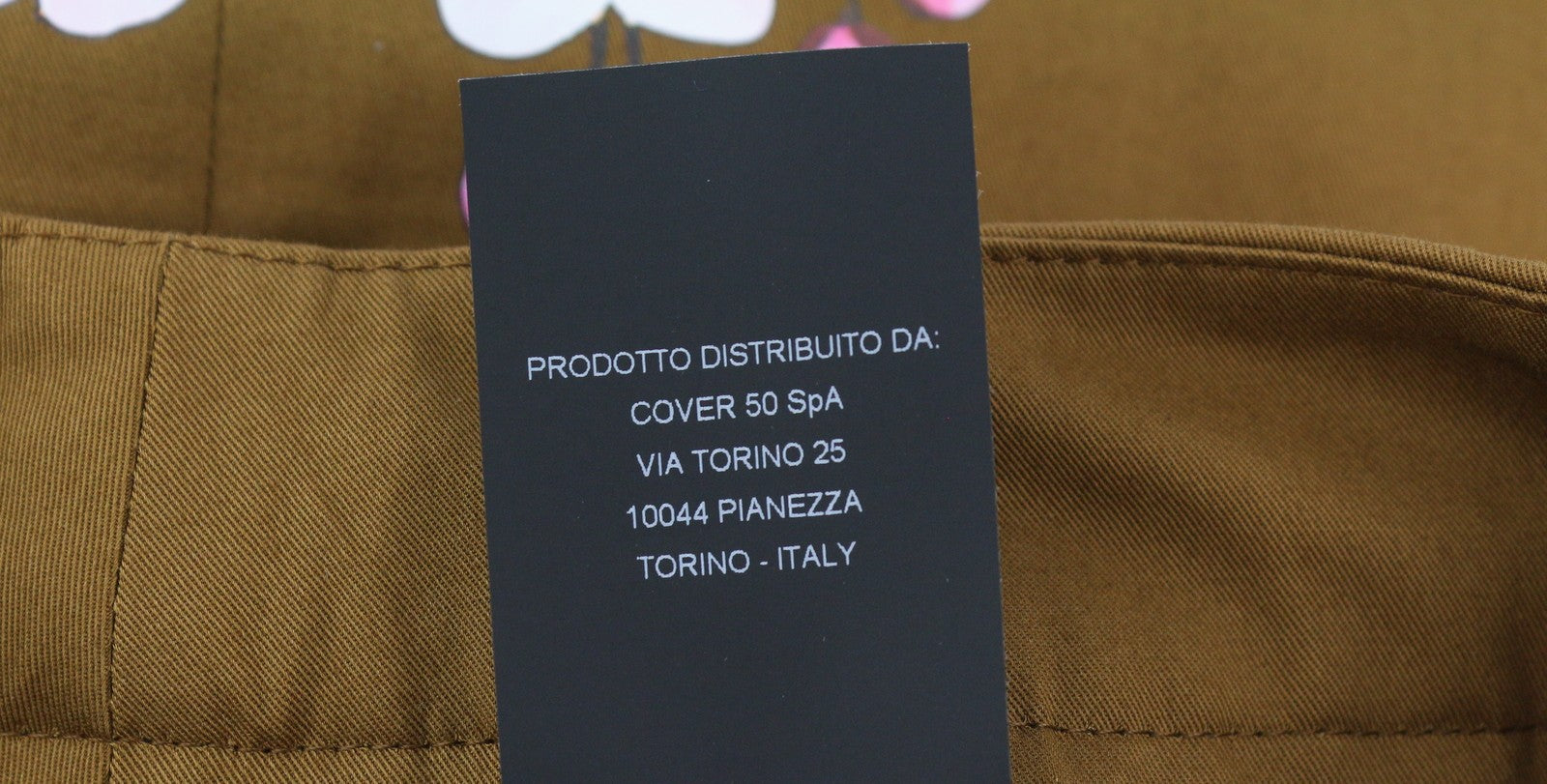 PT TORINO Mia Women Trousers 42 W28 Brown Flared Leg Ankle Length Floral Print