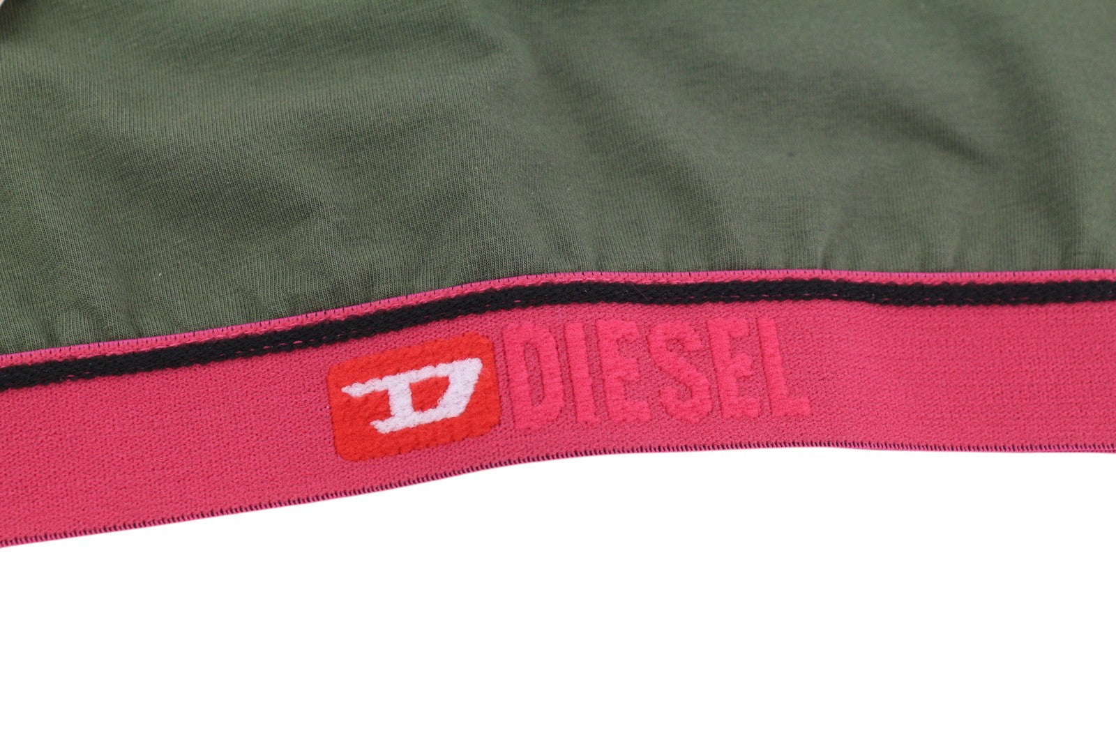 DIESEL Ufsb-Mileys Women Sports Bra XS Grey Sleeveless Stretch Tank Top Logo