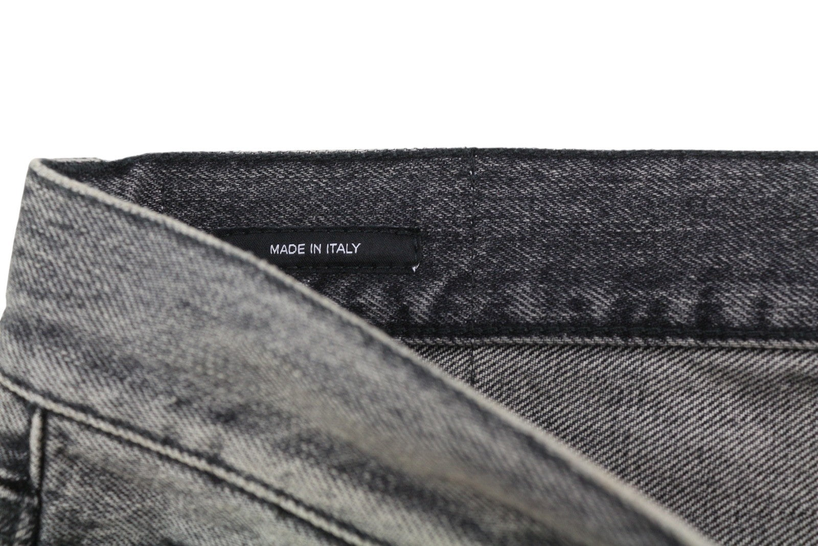 R13 Boyfriend Women Jeans 29 Straight Fit Zip Fly Washed Leyton Black Denim