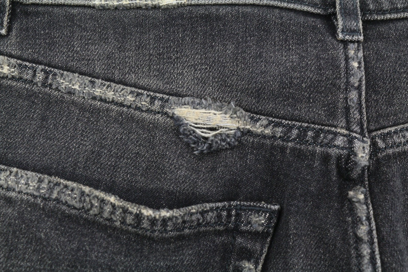 R13 Boyfriend Women Jeans 26 Distress Ripped Straight Washed Abbey RRP€695