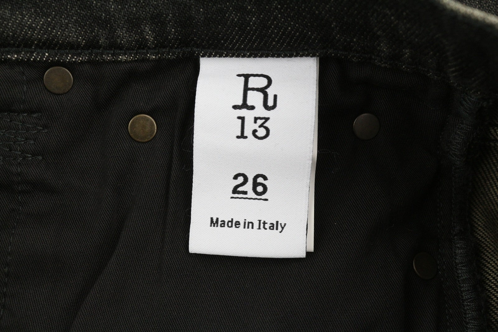 R13 Boyfriend Women Jeans 26 Distress Ripped Straight Washed Abbey RRP€695