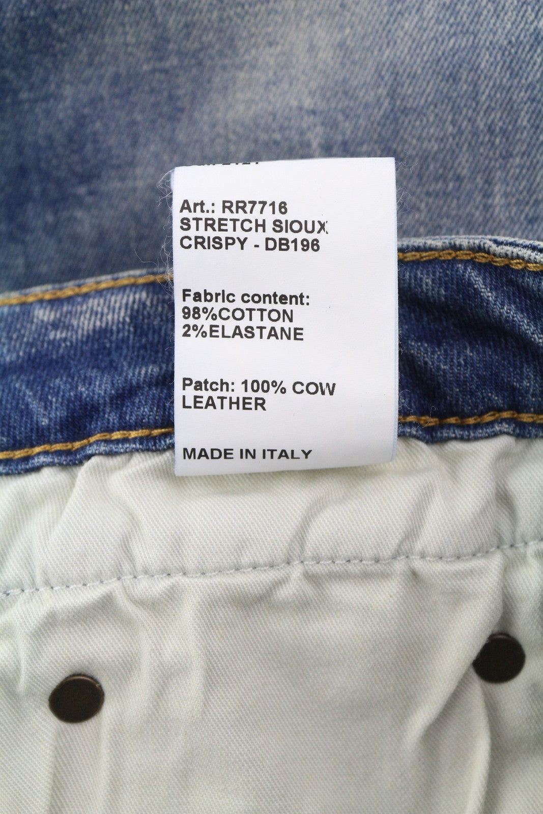 R13 Boy Straight Women Jeans 26 Cropped Ankle Length Blue Kelly Stretch RRP€645