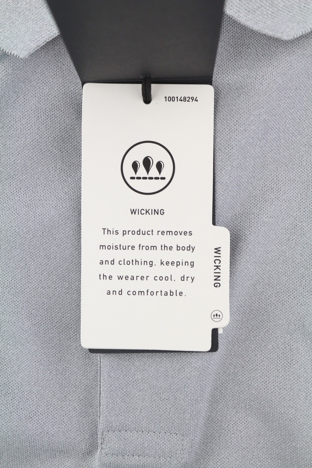 RLX RALPH LAUREN Golf Men T-Shirt L Grey Wicking Short Sleeve Bear Polo RRP €179