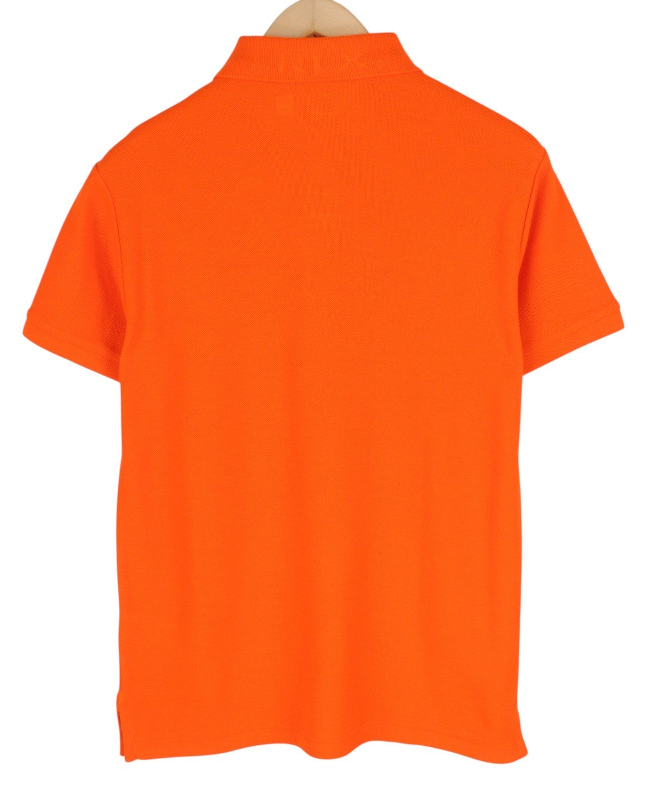 RLX RALPH LAUREN Men T-Shirt S Orange Short Sleeve Polo Logo Wicking RRP$212