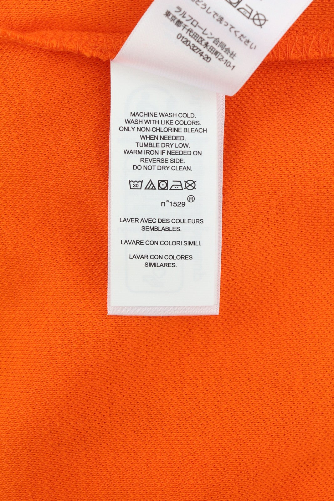 RLX RALPH LAUREN Men T-Shirt S Orange Short Sleeve Polo Logo Wicking RRP$212