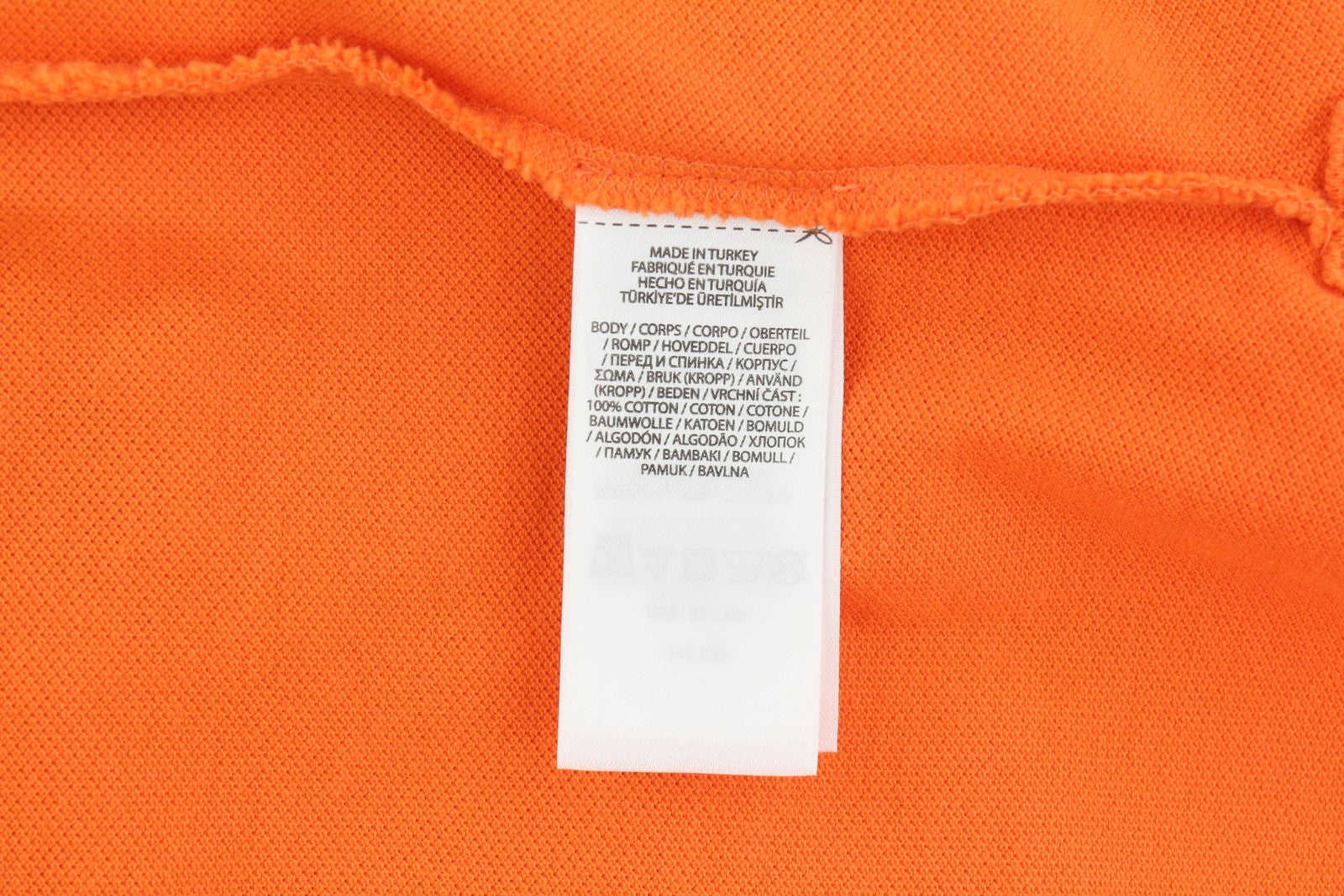 RALPH LAUREN Custom Slim Fit Men T-Shirt S Orange Short Sleeve Polo Neck