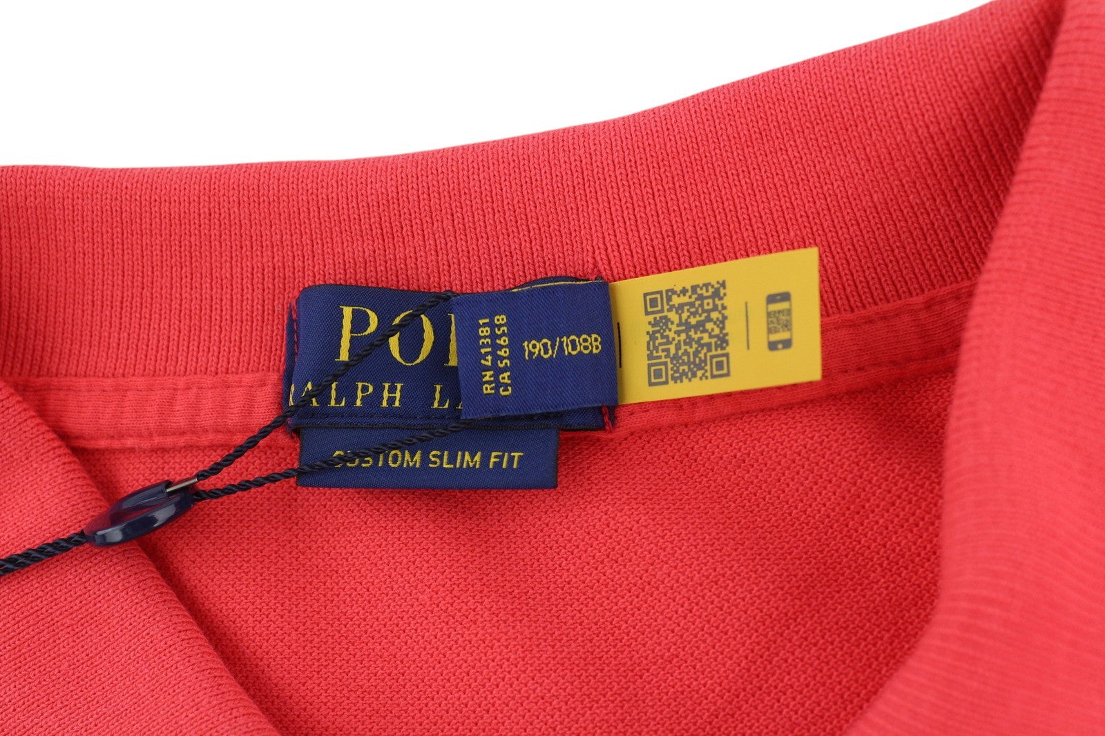 RALPH LAUREN Custom Slim Fit Men T-Shirt 2XL Red Short Sleeve Polo RRP$153