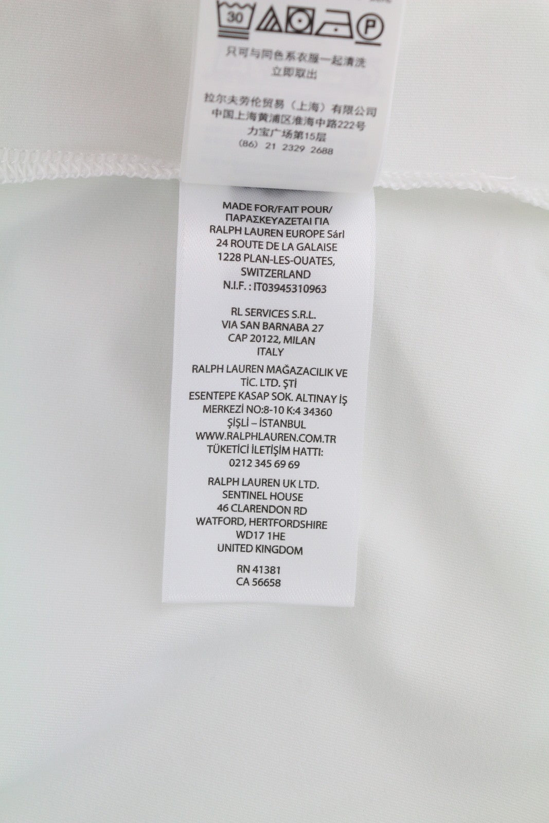 RLX RALPH LAUREN Golf Men T-Shirt L White Jersey Tailored Wicking Polo