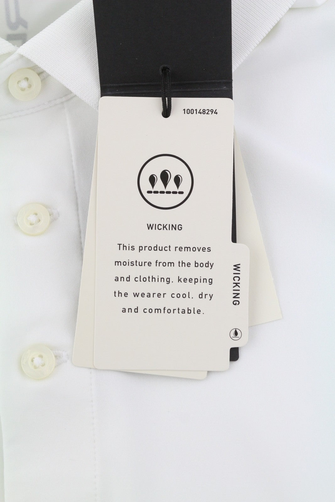 RLX RALPH LAUREN Golf Men T-Shirt L White Jersey Tailored Wicking Polo