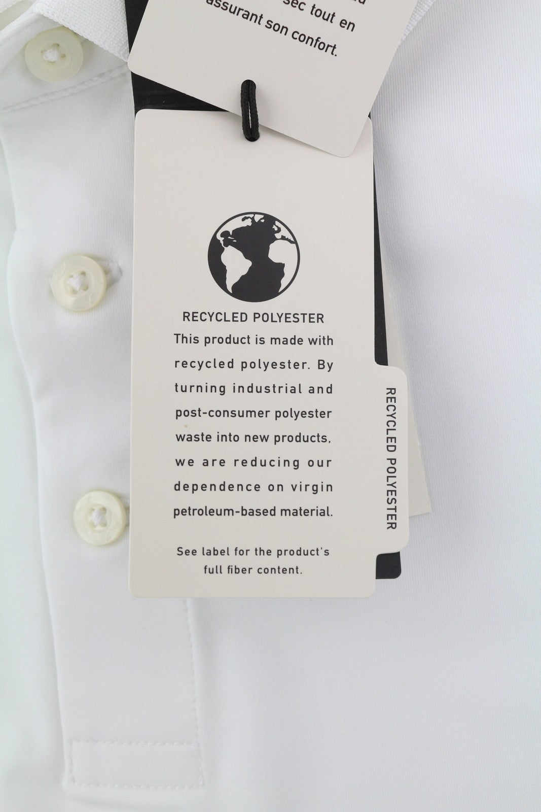 RLX RALPH LAUREN Golf Men T-Shirt L White Jersey Tailored Wicking Polo