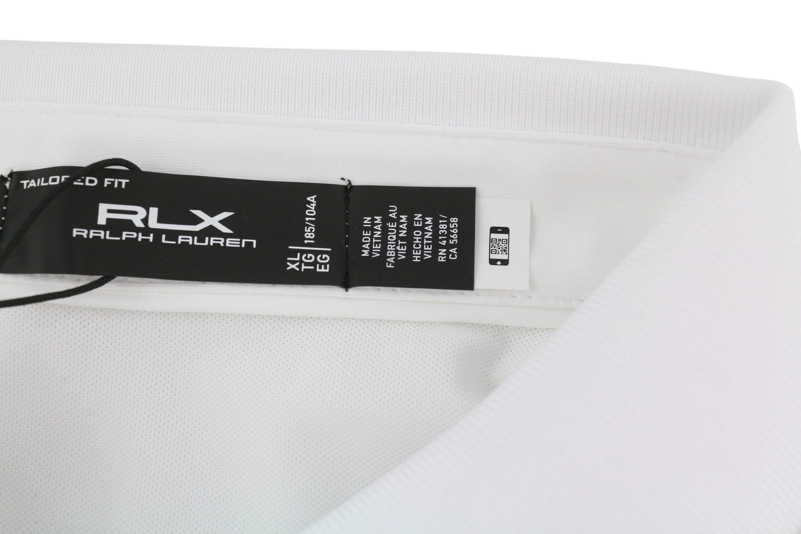 RLX RALPH LAUREN Golf Men T-Shirt XL White Wicking Short Sleeve Bear Polo RRP179