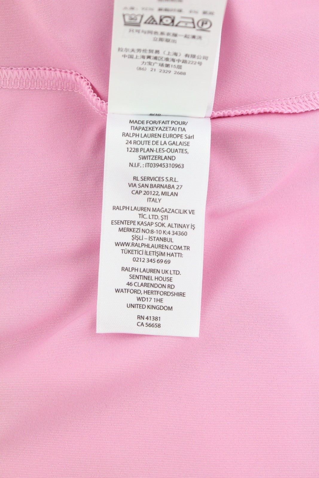 RLX RALPH LAUREN Golf Men T-Shirt XL Pink Wicking Short Sleeve Polo Neck Jersey