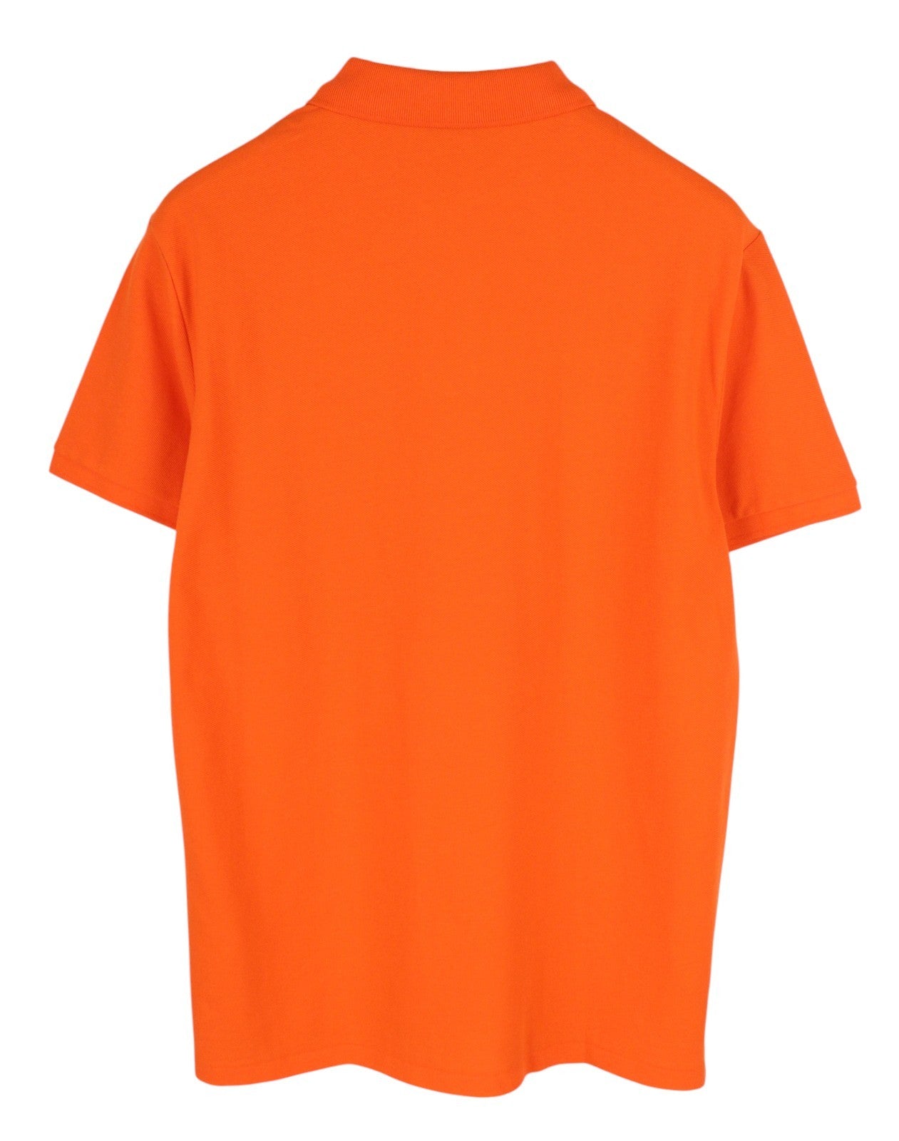 RALPH LAUREN Custom Slim Fit Men T-Shirt L Orange Short Sleeve Polo Neck