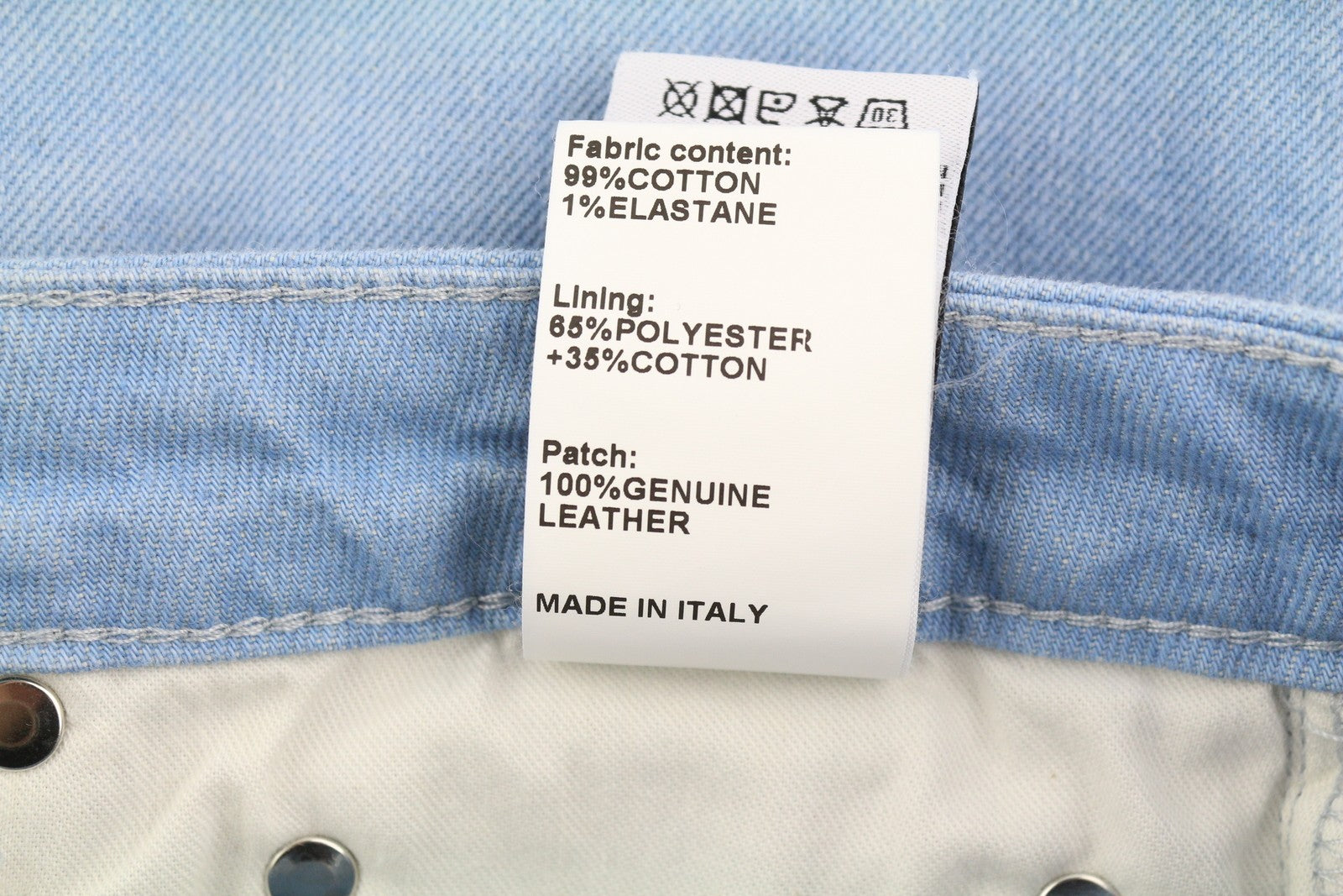 R13 Kick Women Jeans 29 Ankle Length Cropped Washed Baby Blue Stretchy RRP€695