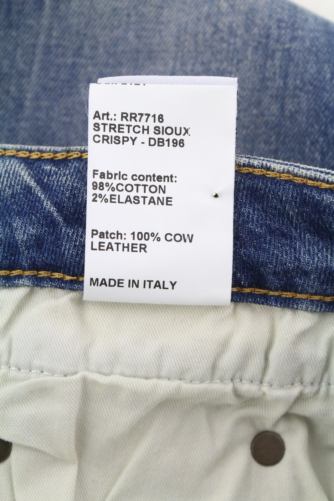 R13 Boy Straight Women Jeans 26 Cropped Ankle Washed Bue Kelly Stretch RRP€645