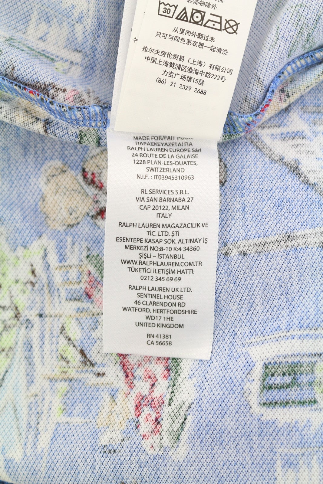 RALPH LAUREN Custom Slim Fit Men T-Shirt M Patterned Short Sleeved Polo RRP€153