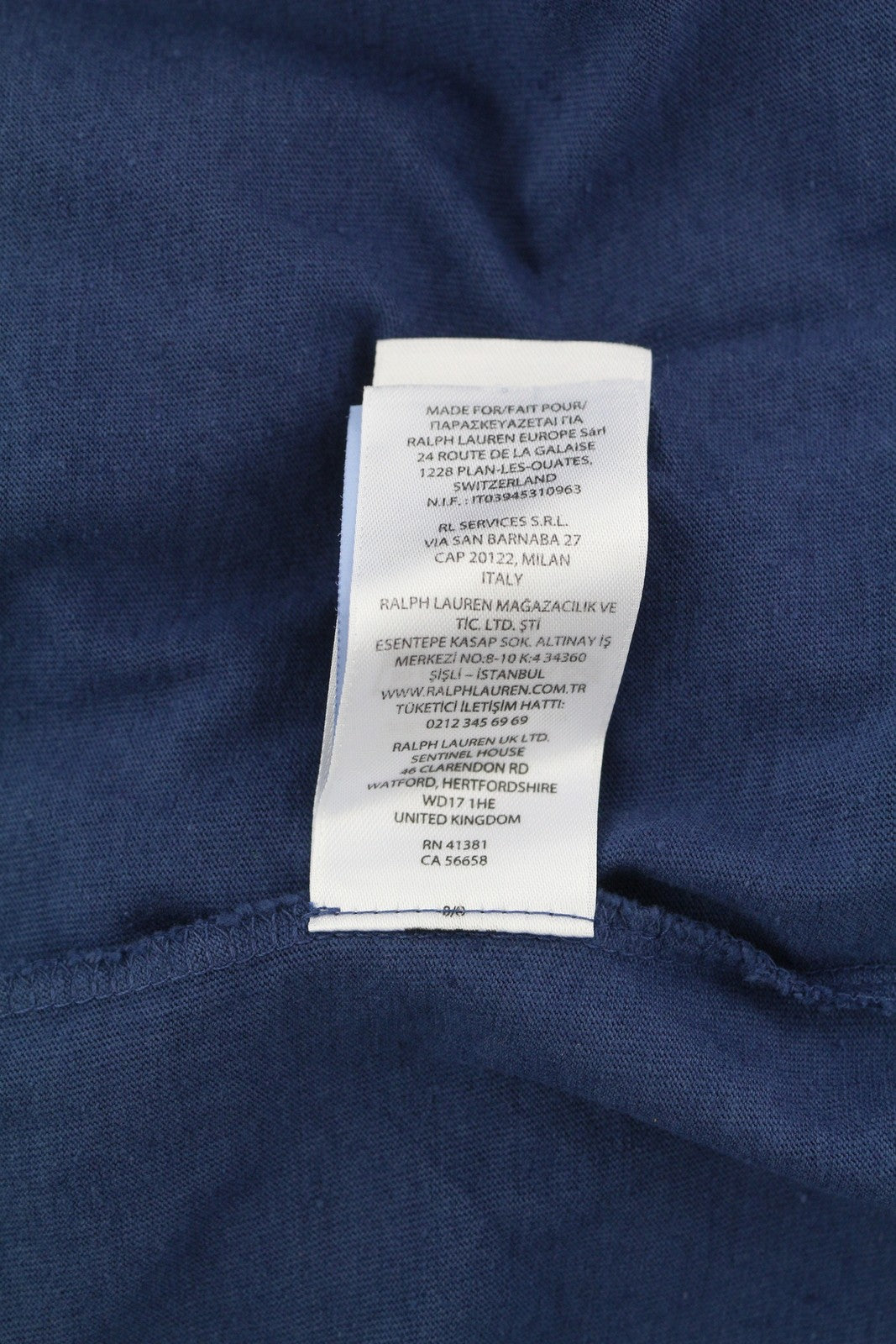 RALPH LAUREN Classic Fit Men T-Shirt M Linen Blend Short Sleeved Polo RRP€154