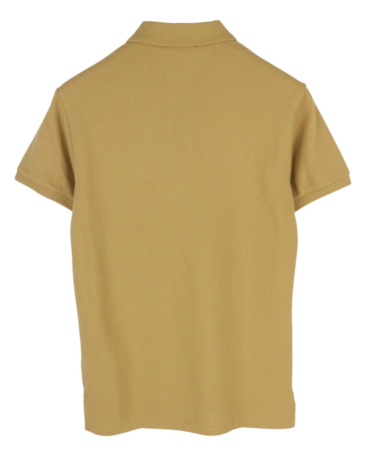 RALPH LAUREN Slim Fit Men T-Shirt S Beige Short Sleeved Polo Logo RRP€128