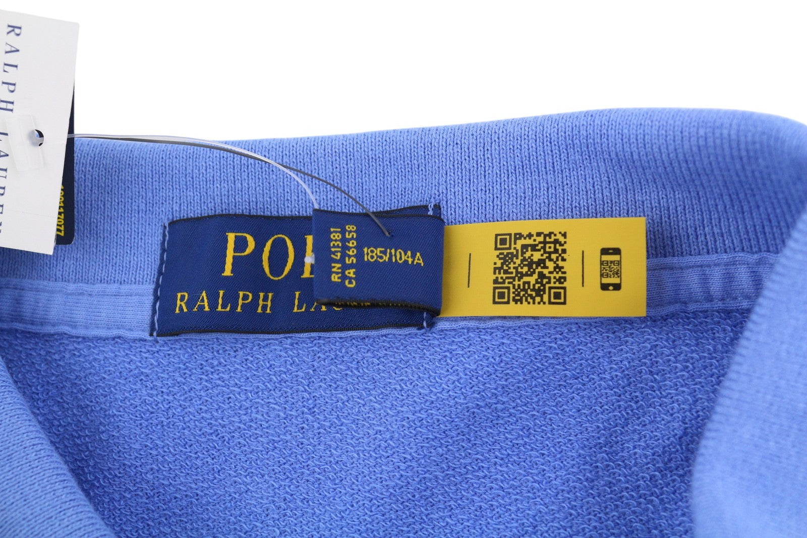 RALPH LAUREN Men T-Shirt XL Blue Short Sleeved Polo Neck Stretch RRP€145