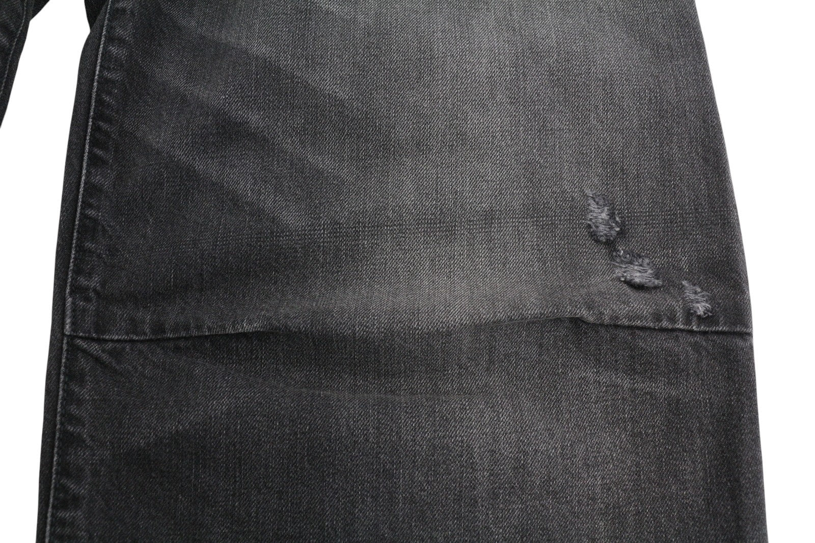 R13 Crop Wide Leg Women Jeans 26 Wilson Black Distress Ankle Washed RRP€695