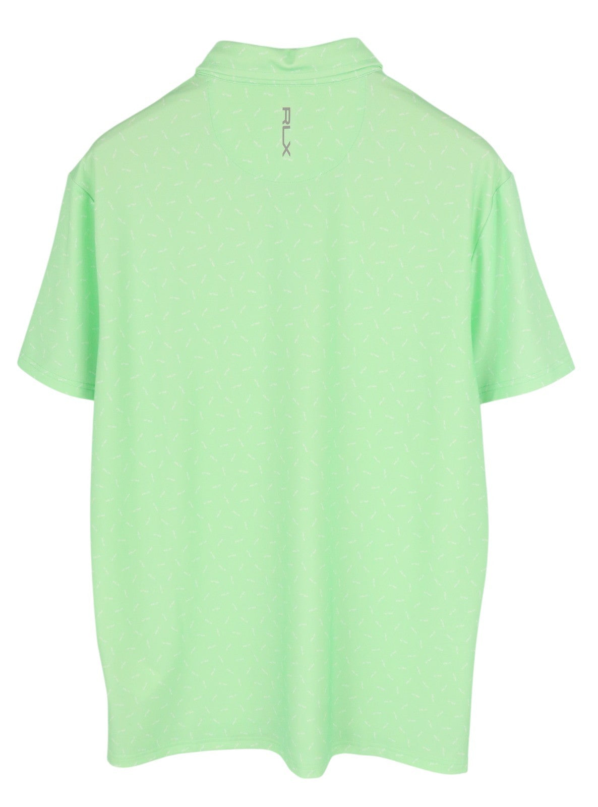 RLX RALPH LAUREN Golf Men T-Shirt L Green Short Sleeve Patterned Wicking Polo