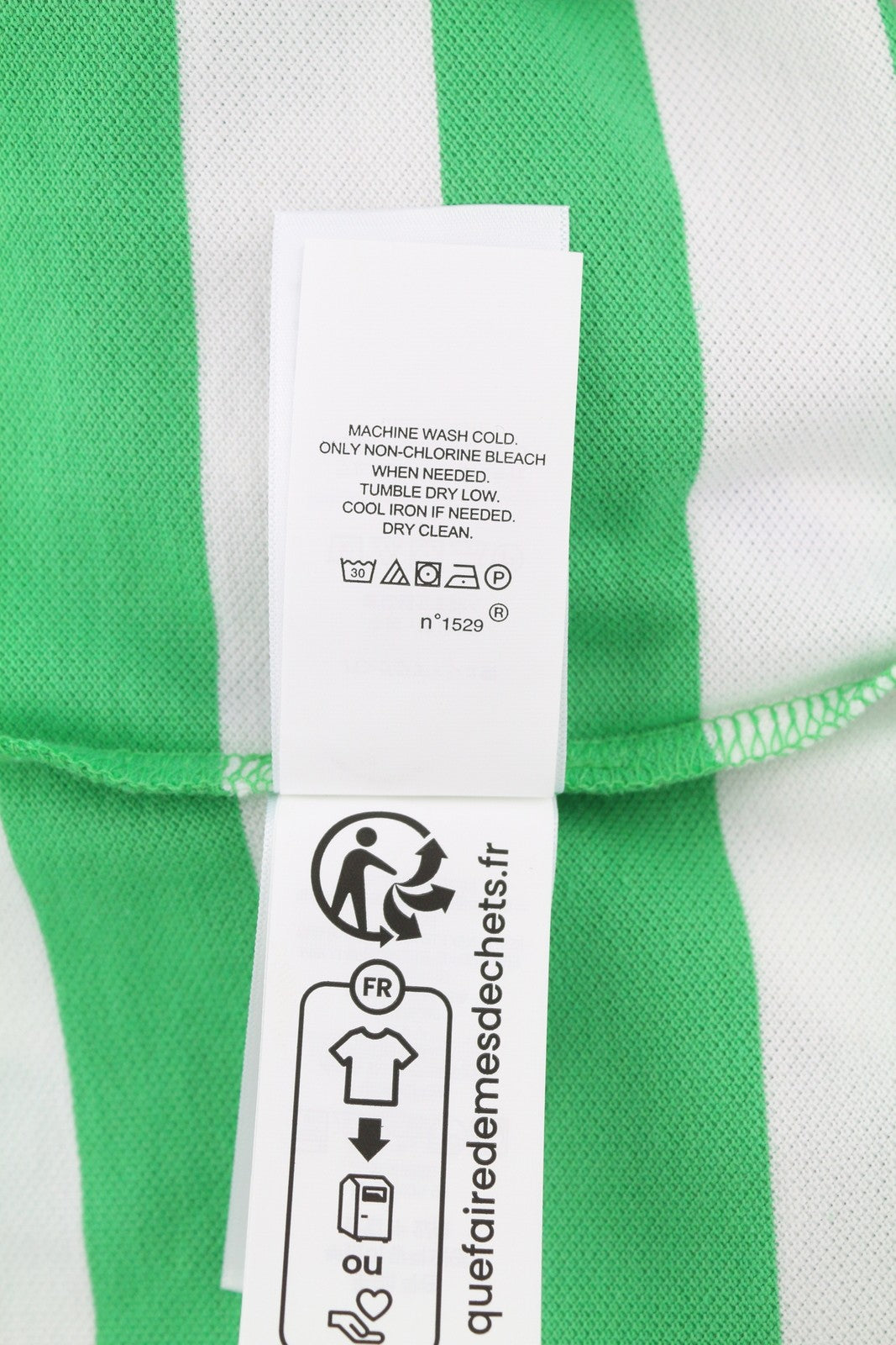 RALPH LAUREN Custom Slim Men T-Shirt S Green Striped Polo Neck RRP€139