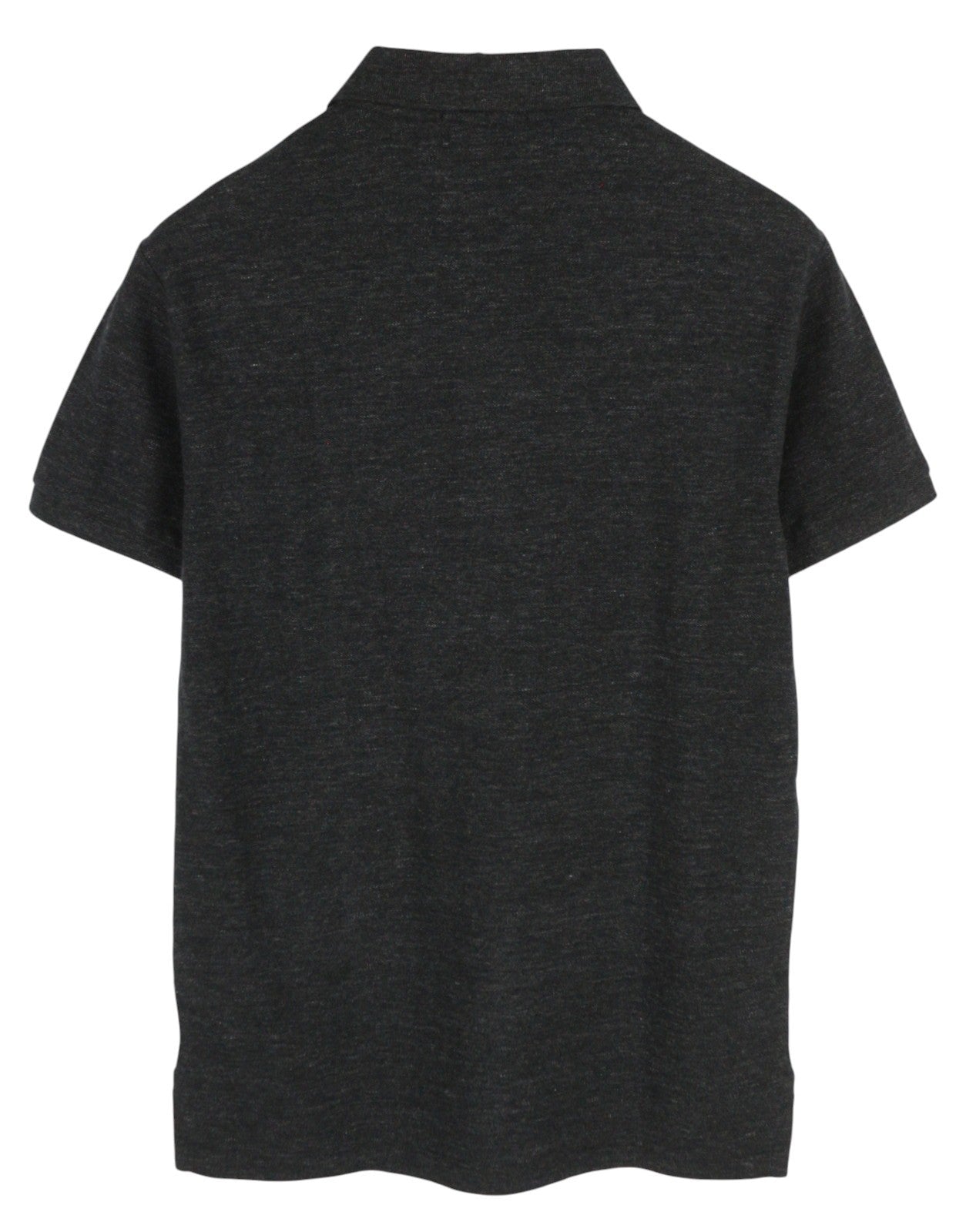 RALPH LAUREN Slim Fit Men T-Shirt M Black Washed Look Short Sleeve Polo