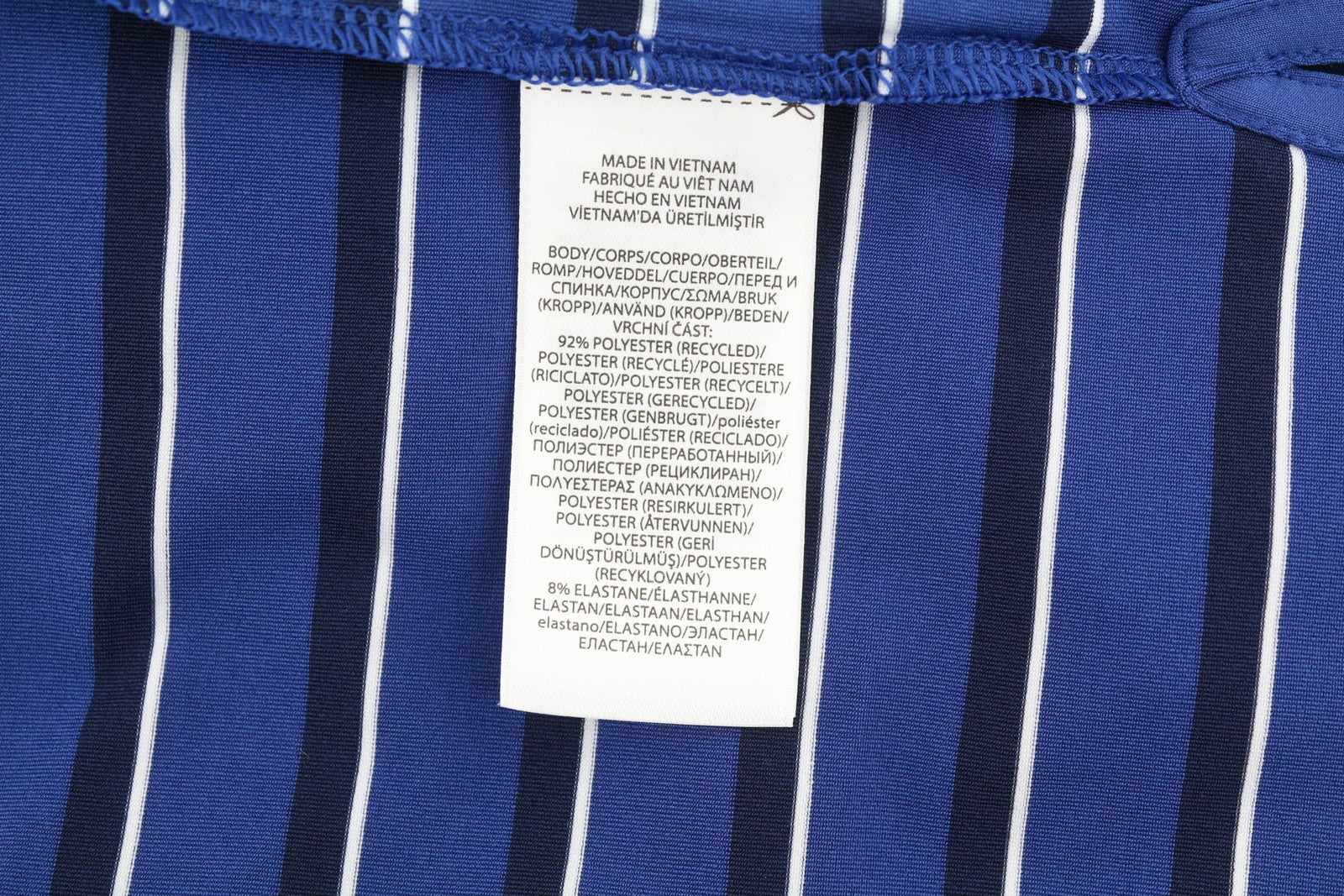 RLX RALPH LAUREN Golf Men T-Shirt 2XL Blue Striped Short Sleeve Polo Wicking