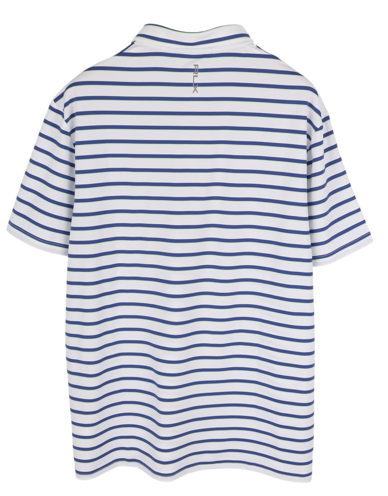 RLX RALPH LAUREN Golf Men T-Shirt XL White Striped Short Sleeve Polo Wicking