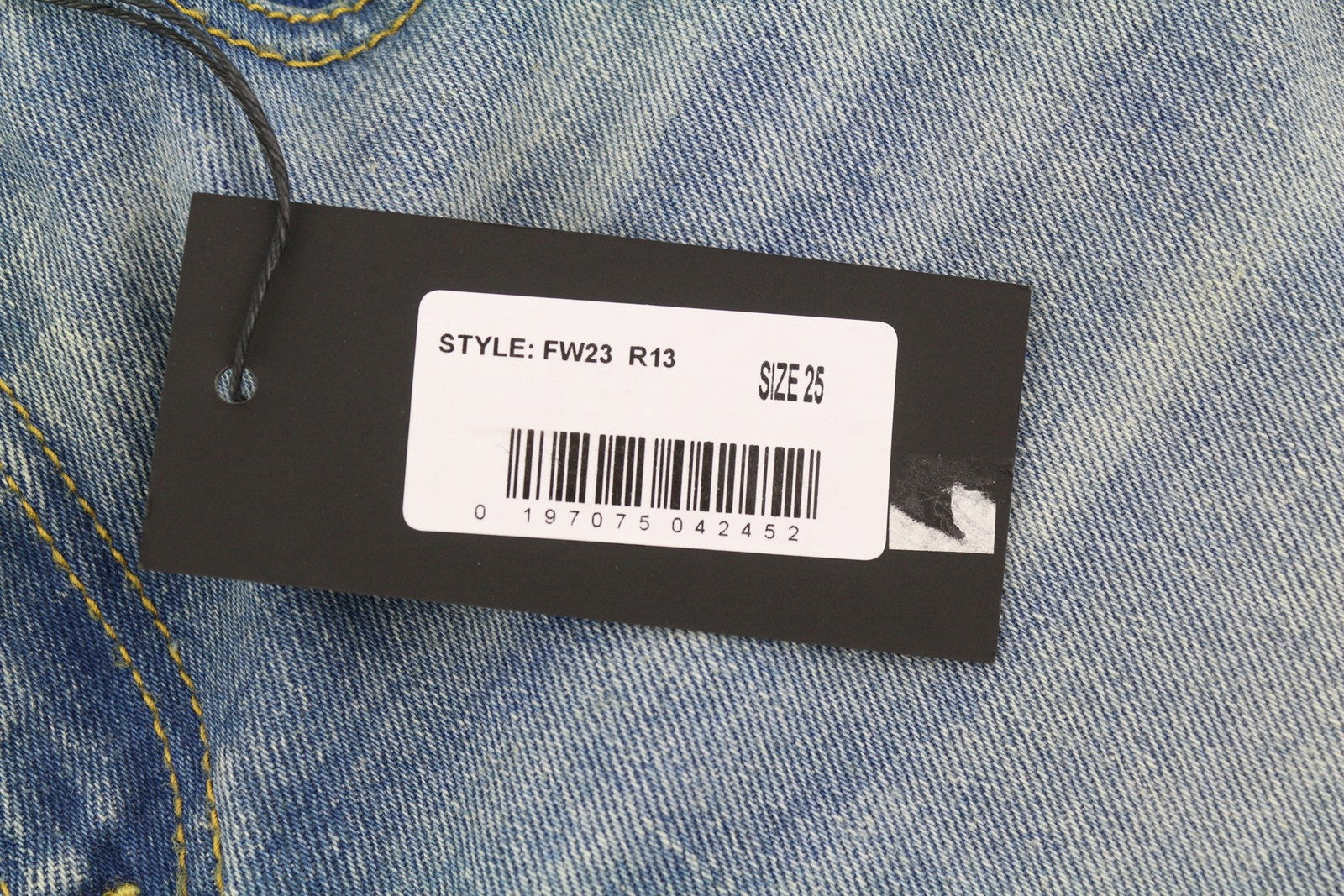 R13 Kick Women Jeans 25 Bootcut  Ankle Length Jasper Stretchy Washed RRP€695