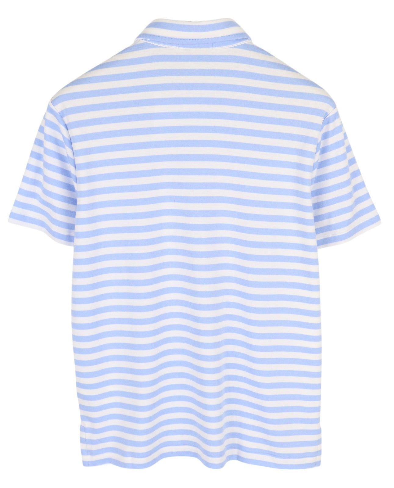 RALPH LAUREN Custom Slim Men T-Shirt S Blue Striped Short Sleeve Polo RRP€149
