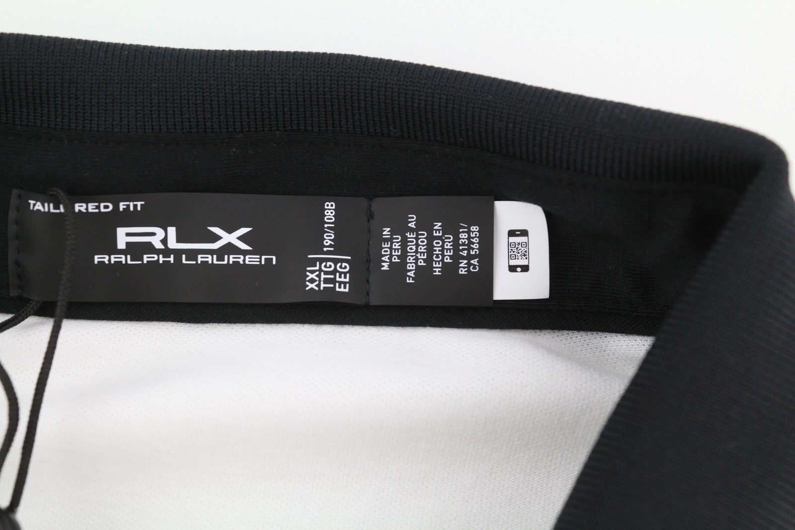 RLX RALPH LAUREN Golf Men T-Shirt 2XL White Short Sleeved Wicking Polo RRP€130