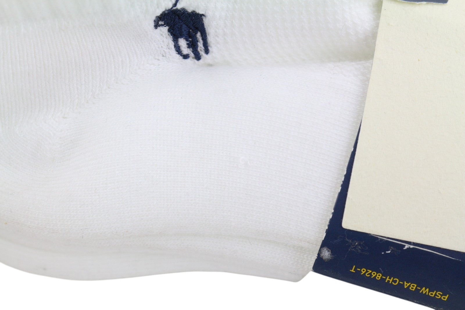 RALPH LAUREN Men Socks OS White Embroidered Logo Low Cut Unisex 6 Pairs