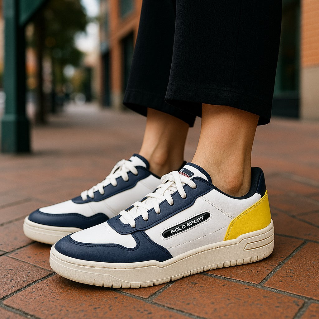 RALPH LAUREN SPORT PS 300-SK-LTL Men Sneakers EU45 Leather Trainers RRP€130