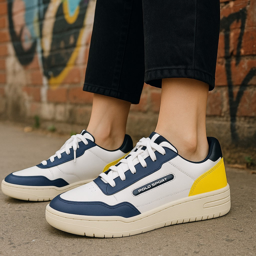 RALPH LAUREN SPORT PS 300-SK-LTL Men Sneakers EU45 Leather Trainers RRP€130