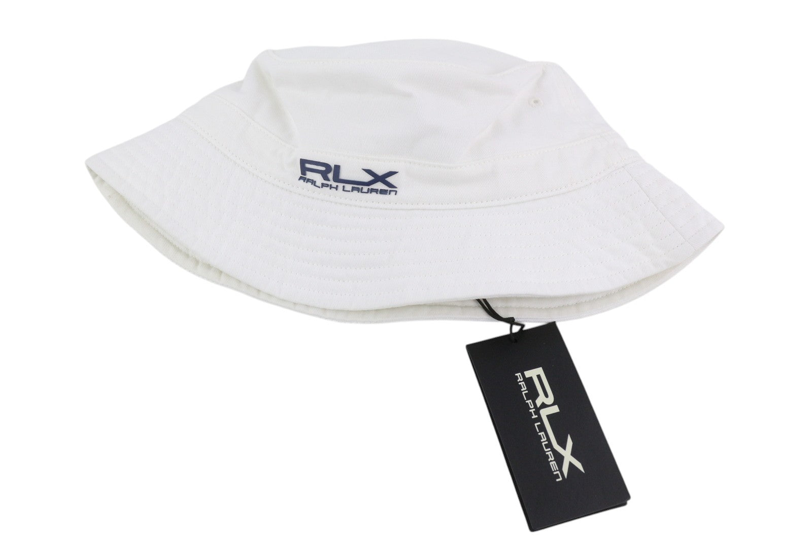 RLX RALPH LAUREN Golf Women Cap 57 CM White Unisex Patch Logo Bucket Hat Casual
