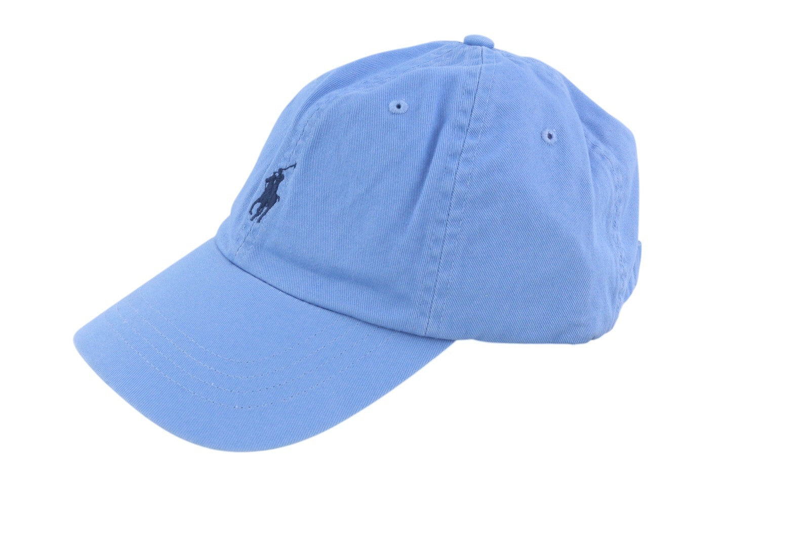 RALPH LAUREN Men Cap 59 CM Blue Embroidered Logo Cotton Baseball RRP€60