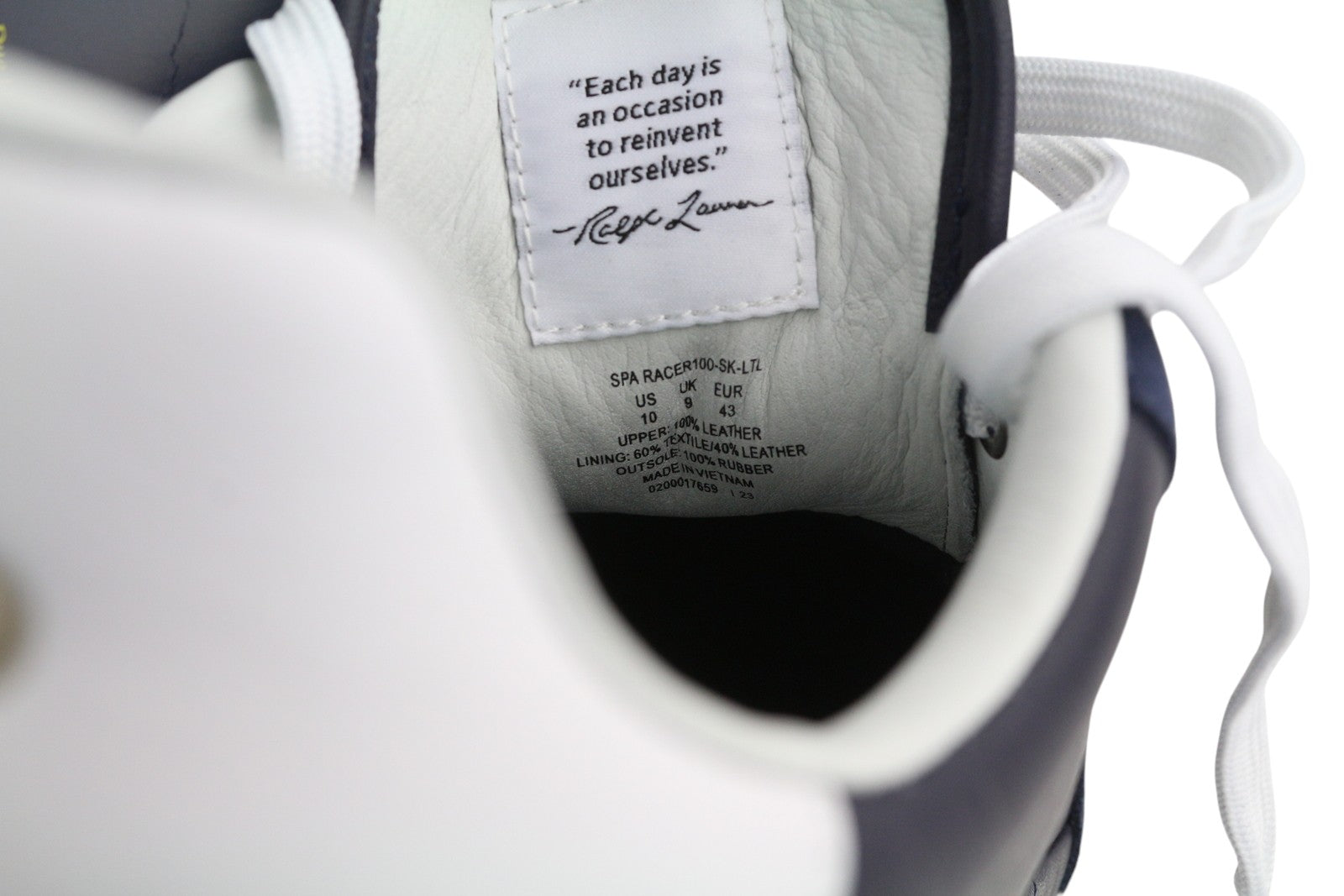 RALPH LAUREN Spa Racer 100-SK-LTL Men Sneakers EU43 Leather Trainer RRP€200