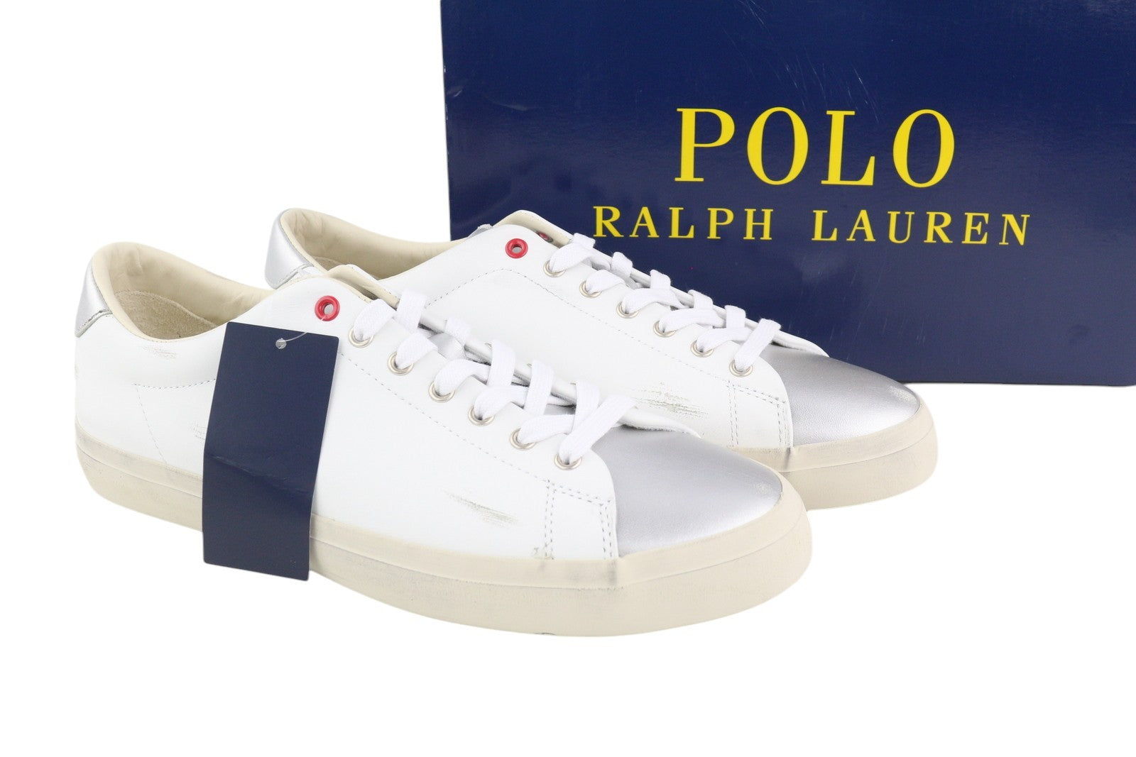 RALPH LAUREN Longwood-SK-VLC Men Sneakers EU44 Leather Trainers RRP€130