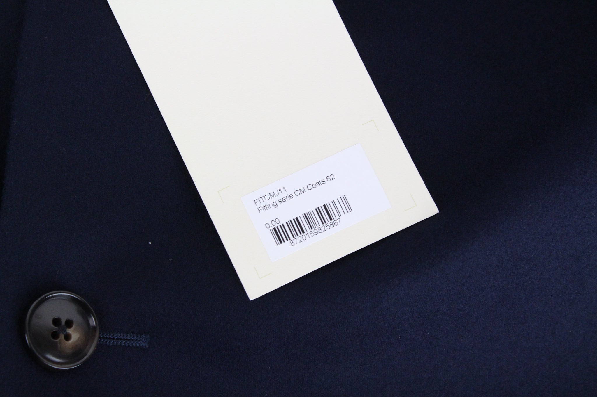 SUITSUPPLY Vicenza Men's UK52R Wool Dark Blue Mid-Length Lined Flannel Coat